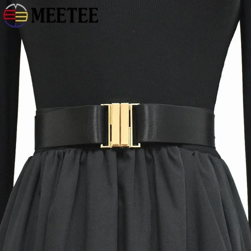 Meetee 1/2/4/5 шт. 40/50 мм пряжка для ремня пальто женские ремни крючок регулируемая