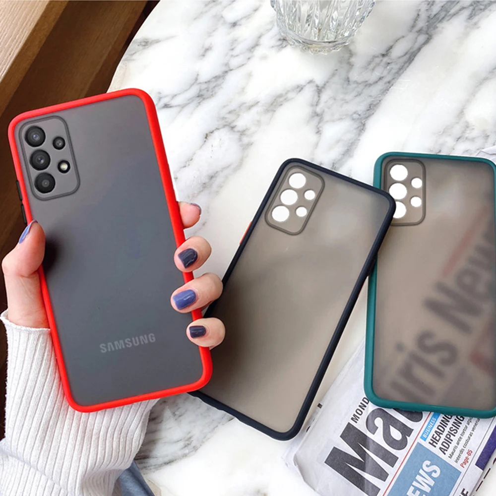 

Phone Case For Samsung Galaxy S21 S20 FE S10 E S9 S8 Plus Note 20 Ultra 10 Lite 9 Skin Feel Protection Matte Hard Cases Cover