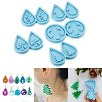 earrings epoxy resin mold keychain pendant silicone mold for diy resin decorative earring crafts jewelry making casting tools