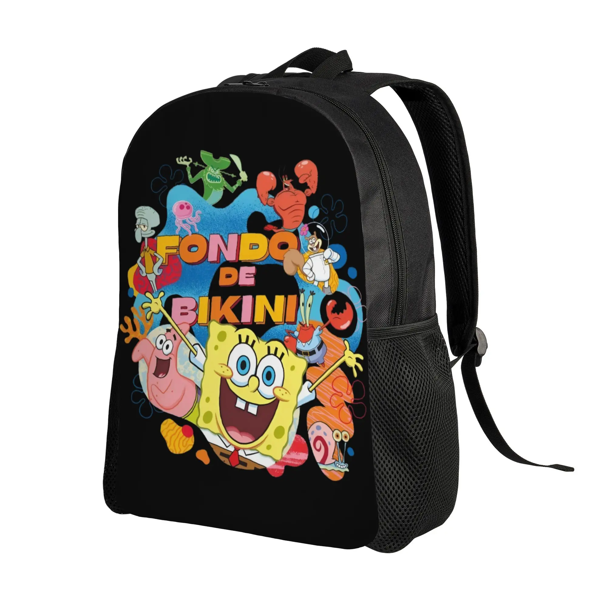 Фото Рюкзак Custom S-Sponges Anime Bobes для женщин и мужчин, базовая сумка для книг для школы и колледжа, мультяшные сумки №2