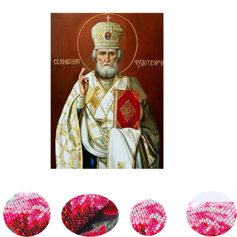 

2022 5D DIY Diamond Painting Religious Crystal Diamond Embroidery the leader Kit Mosaic Home Decoration for CHRISTMAS GIFT