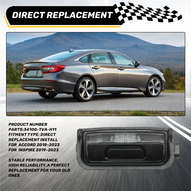 Фото Задний фонарь номерного знака с кнопкой открытия багажника для Honda Accord 2018-2023, Inspire 2019-2023, артикул 34100-TVA-H11-N25R №2