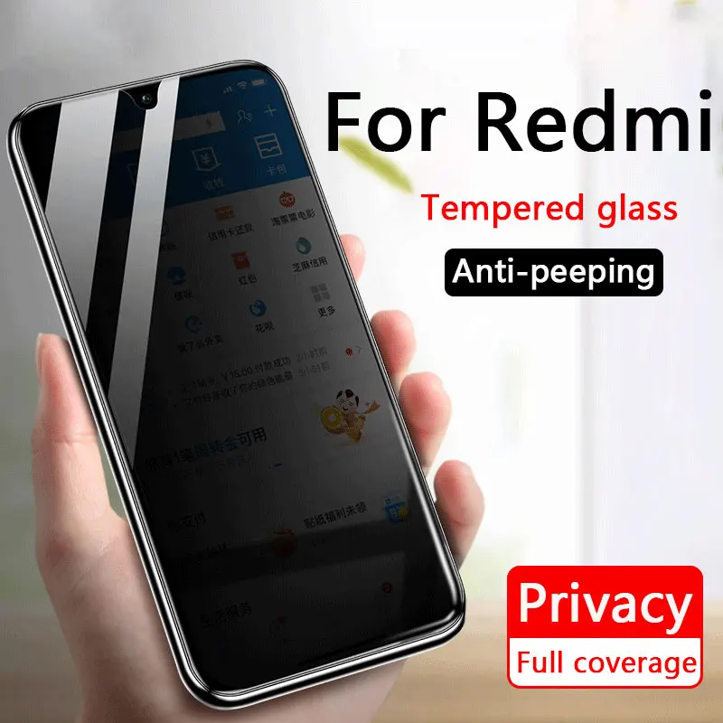 

Privacy Tempered Glass Screen Protector for Redmi Note 7 8 9 Pro Anti-spy Premium Privacy Film for Redmi Note 10 5G 11S 11E Pro
