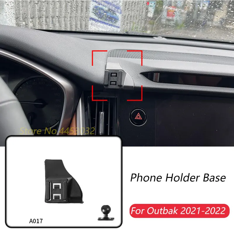 

Автомобильный держатель для телефона, специальные крепления для Subaru Outback 2021-2022, фиксированный кронштейн для выхода воздуха, аксессуары, шаровая головка 17 мм