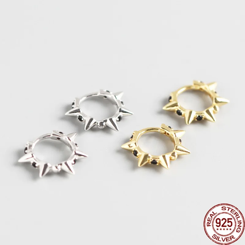 

Женские серьги из серебра 925 пробы, с заклепками