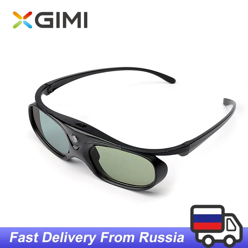 Фото 3D-очки XGIMI, оригинальные для проектора XGIMI, встроенный аккумулятор, работающий 60-часовой проектор DLP-LINK, активный затвор DLP-Link №2