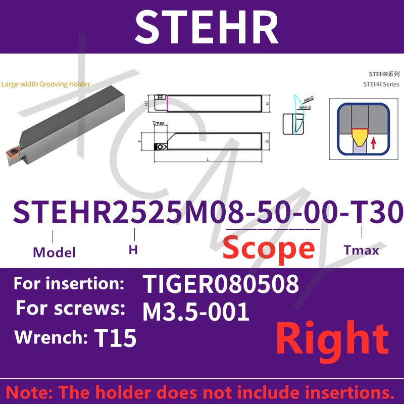 

Удлиненная режущая глубина, ширина канавок 8 мм, 10 мм, 12 мм, дуговые канавки с удлиненной торцевой поверхностью, обработанный держатель канавок с торцевой поверхностью