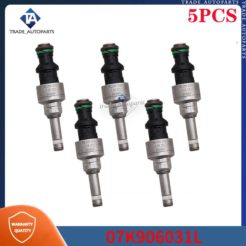 

For Audi RS3 RSQ3 TTRS A3 Sportback Fuel Injectors 5Pcs 07K906031L
