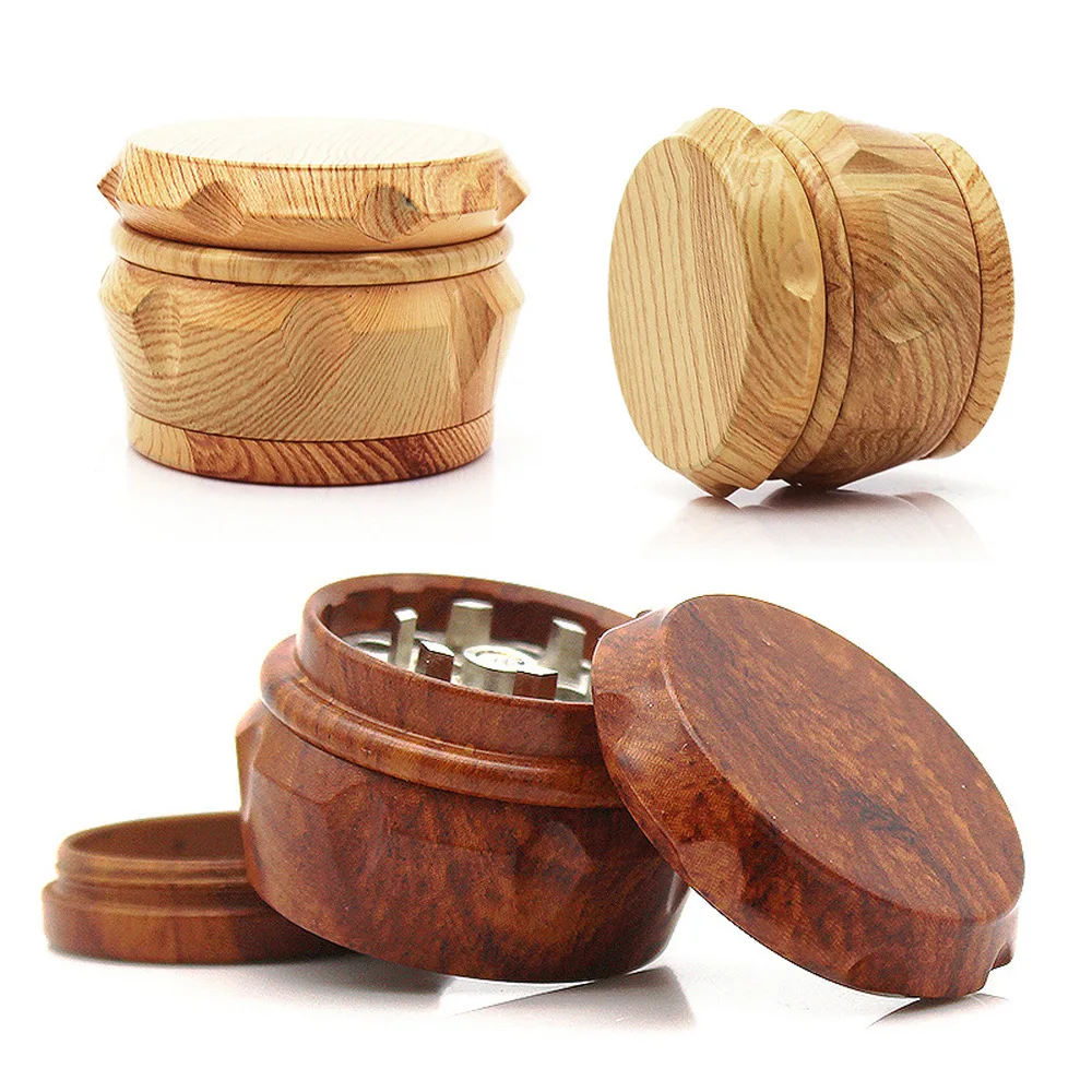 

Resin Herb Grinder Machine 4 Layers Wooden Herb Mills 40mm Tobacco Crusher Hand Mills Smoke Crucher