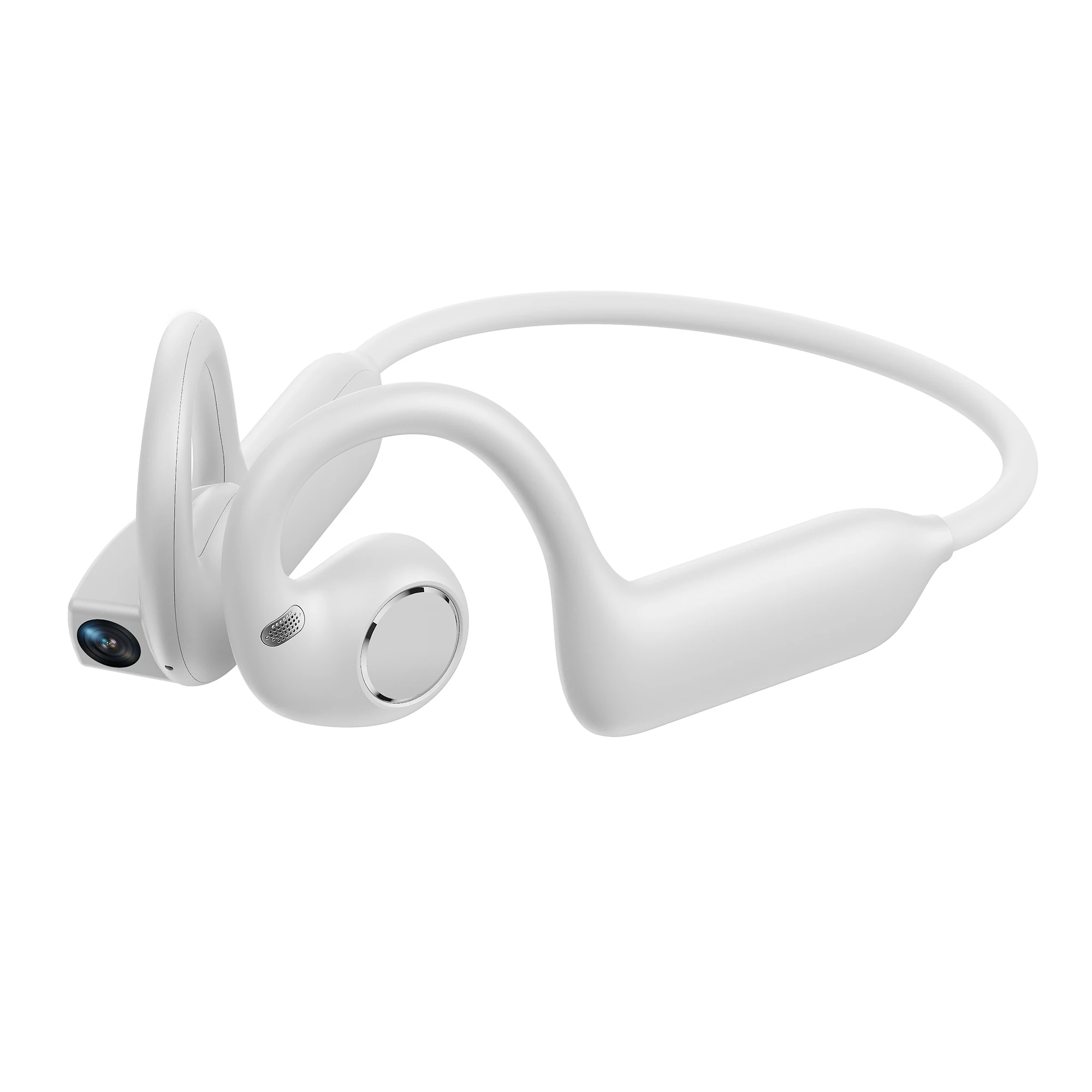 Фото Беспроводные спортивные наушники E12 Smart Bone Conduction с камерой 8 МП, AI-переводом, записью видео и Wi-Fi передачей данных №2