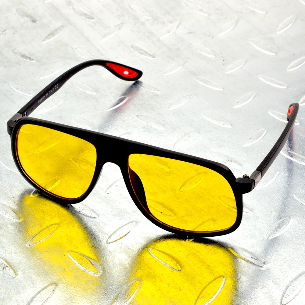 

Мужские Солнцезащитные очки-авиаторы Uv400, поляризационные темные очки ночного видения, для спорта, вождения, рыбы, большие размеры, с защитой от ультрафиолета