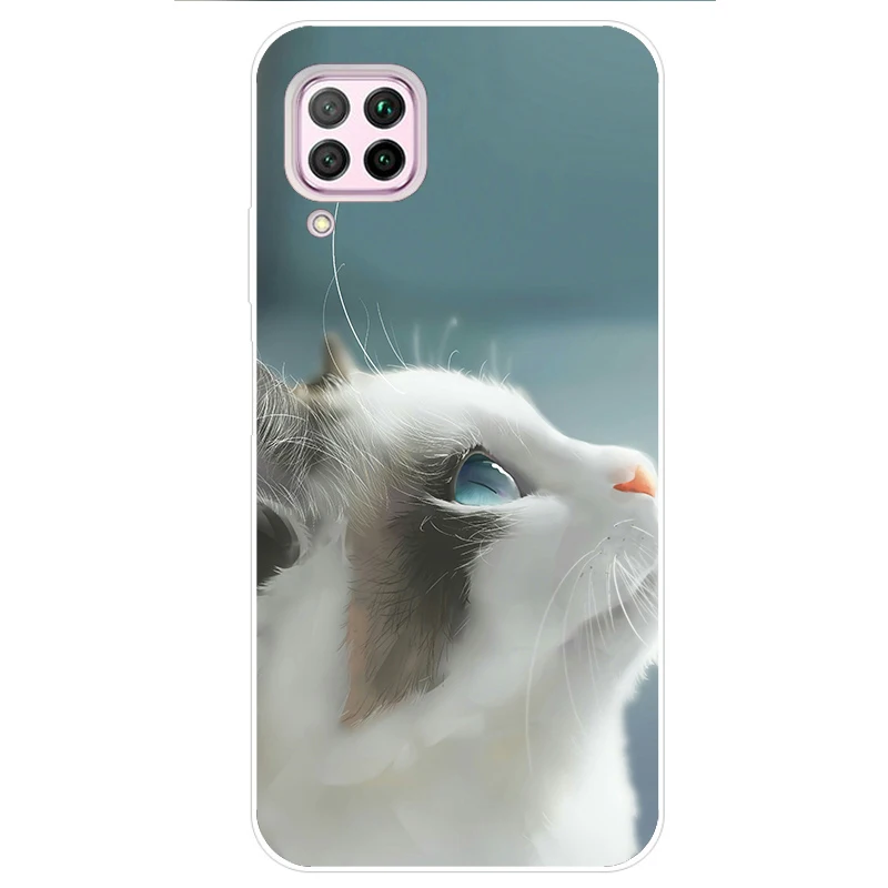 Чехол для Huawei P40 Lite чехол Nova 7i бампер P40Lite противоударный силиконовый задней