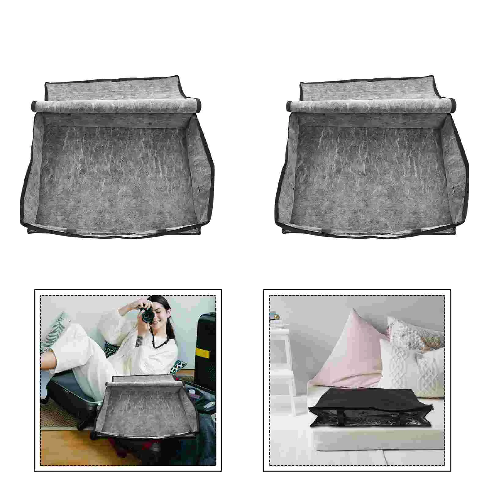 

2Pcs Organizers Folded Closet Organizers T Shirt Organizers Washable Underbed Boxes for Storage Sundries Organization