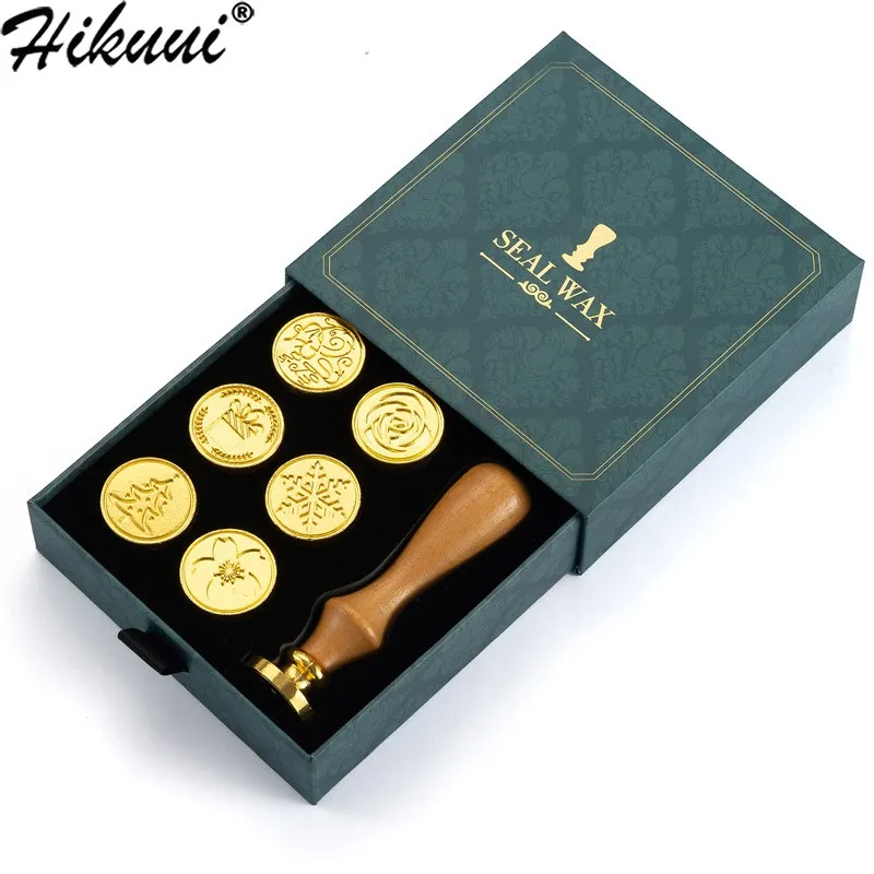 

Набор восковых печати с деревянной ручкой для свадебной вечеринки приглашение открытка Упаковка Украшение подарок Сделай Сам товары для р...