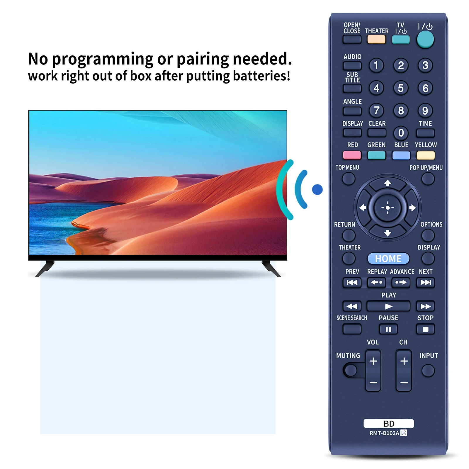 Пульт дистанционного управления для Sony Blu-Ray плеера RMT-B102A BDPS350 BDPBX1