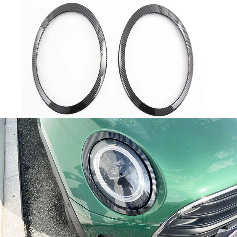 

For Mini Clubman F54 2022 Front Chrome Light Frame Head Lamp Cover Car Styling Accessories