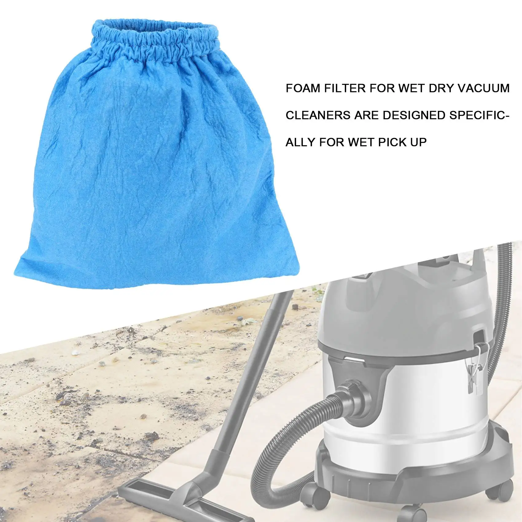 Textile Filter Bags Wet and Dry Foam for Karcher MV1 WD1 WD2 WD3 Vacuum Cleaner Bag Parts