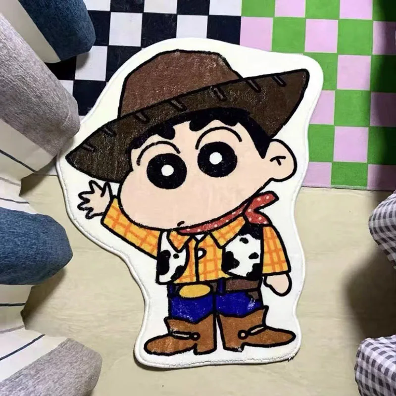 Симпатичный не скользящий водовпитывающий коврик Crayon Shin-Chan для ног милый