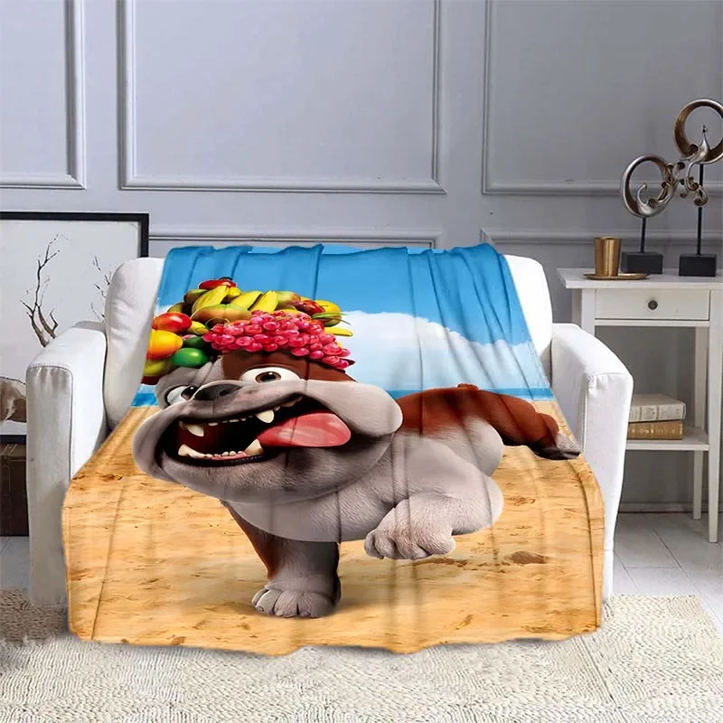 Микрофибра одеяло с принтом попугай MINISO