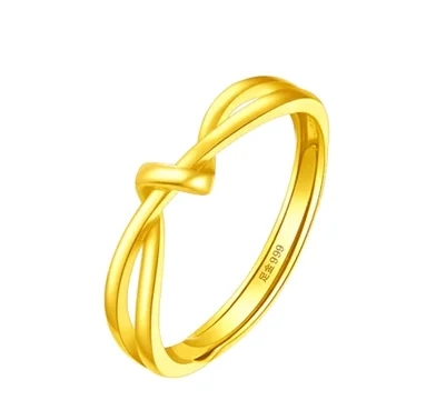 

new arrival 24k pure gold rings fine gold jewelry 999 real gold finger ring gold adjustable rings