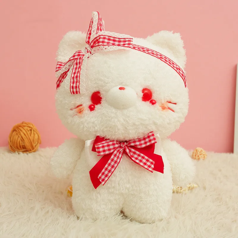 

One Piece 23cm/35cm Cute Lovely Stuffed Animal Bunny Bear Cat Soft Toy Plush Doll Gift for Babies Kids Girlfriends Home Decor