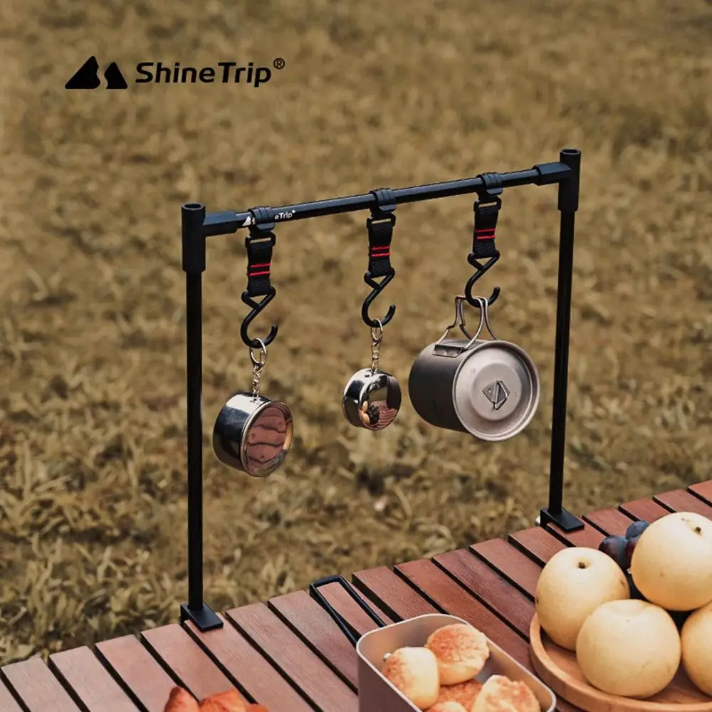 

Hanging Racks Lightweight Outdoor Lamp Hook Buckles Cookware Equipment Clothes Storage Hanger Folding Camping Shelf