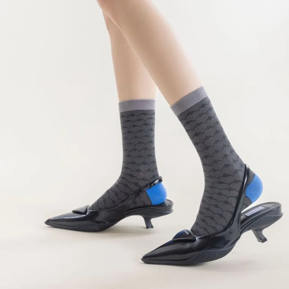 Носки женские в японском стиле модные элегантные милые домашние с цветами