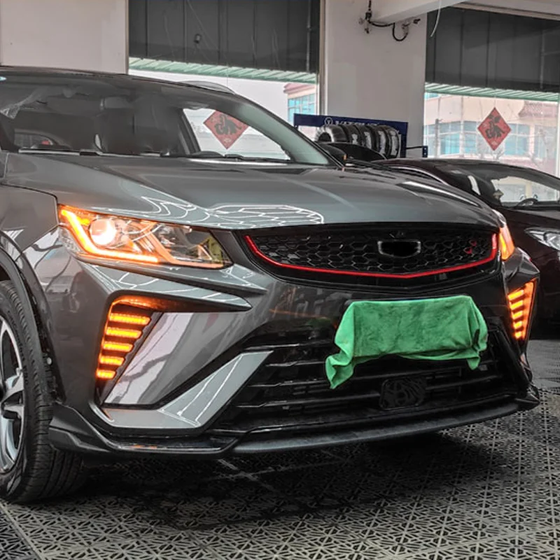 DECHO для Geely Coolray 2021-2025 Proton X50 светодиодные противотуманные фары DRL передний бампер противотуманные фары дневные ходовые огни (art.: 3920d37e4ea04) - 3920d37e4ea04