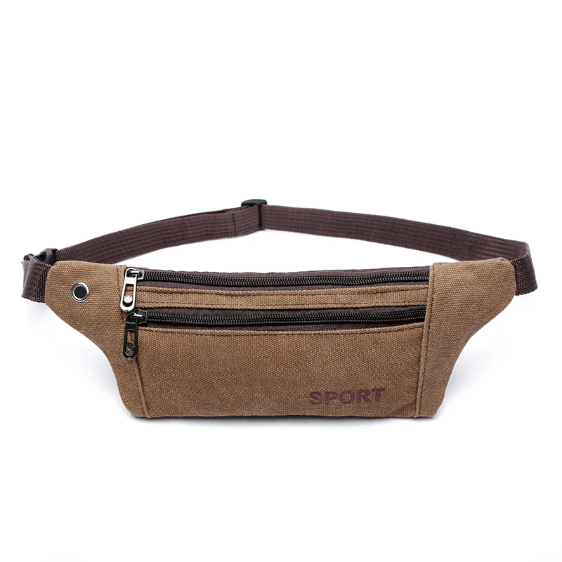 

Thickened Canvas Waist Bags Belt Bag Chest Phone Pouch Bum Bag Casual Crossbody Wallet Belt Shoulder Travel Sport Purse Pocket