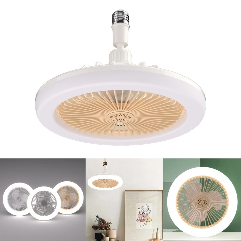 

LED Ceiling Light with Fan Timing Ceiling Fan Lights 3 Levels Wind Speeds Stepless Dimming Light Modern Fan Lighting