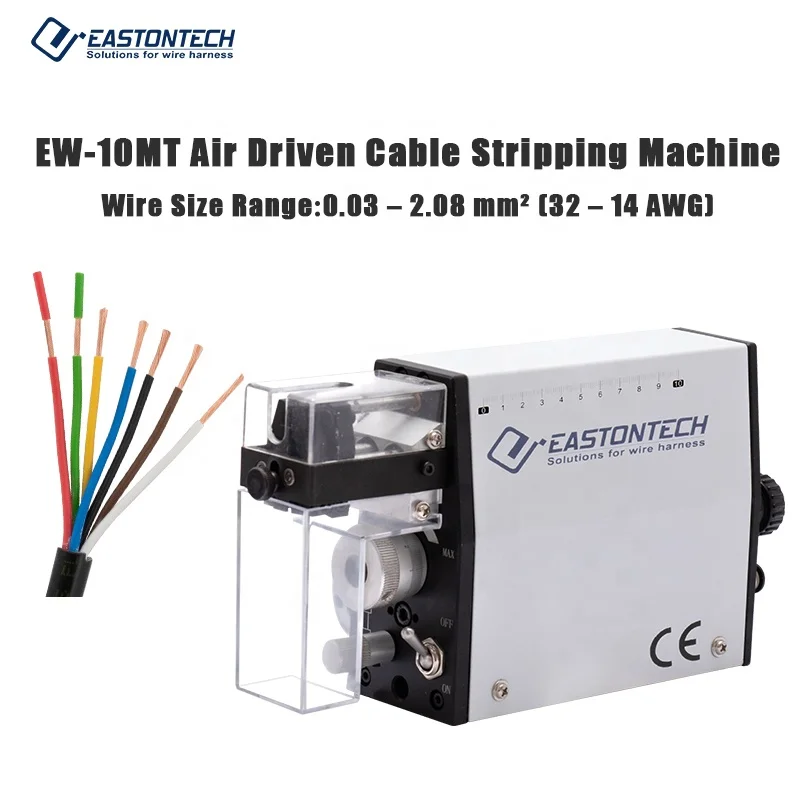 

EW-10MT Free shipping AWG32-AWG14 electrical cable peeling machine by air driven wire stripper machine wire stripping machine