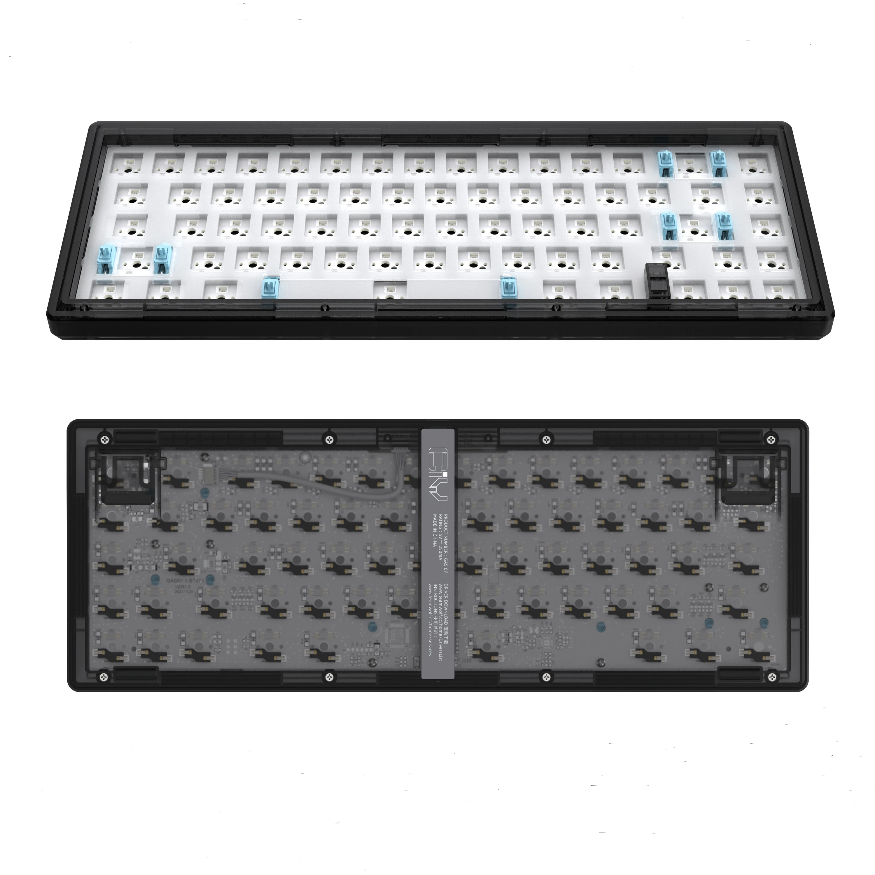

Клавиатура GAS67 Механическая с RGB-подсветкой, 3/5 pin