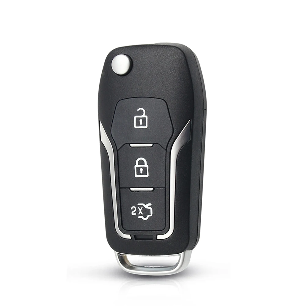 Фото KEYYOU для Ford Focus 2 3 Mondeo Fiesta C Max S Max Galaxy Fob 3 кнопочный модифицированный складной пульт дистанционного управления чехол для автомобильного ключа №4