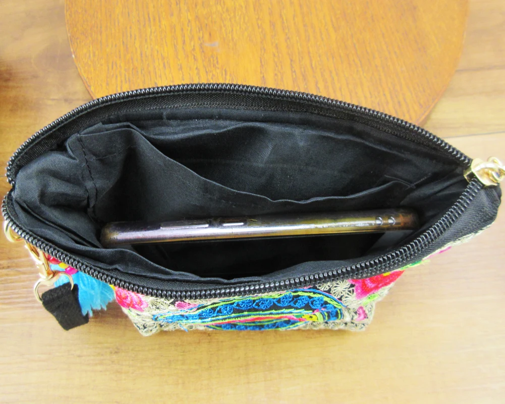 2 шт. винтажная косметичка Hmong тайская индийская вышитая сумка модный