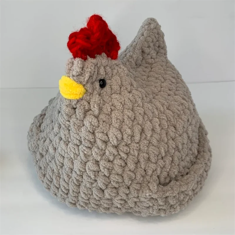 Чистый ручной вязаный фаблет подставка плюшевые игрушки курица украшение для