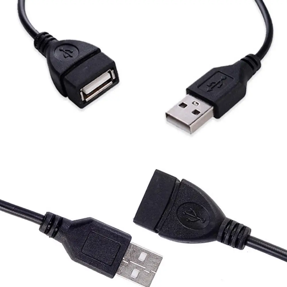 

1M USB 2.0 Extension Cable Male to Female Data Sync Wire Cord Adapter Connector For Hard Drive Tablet PC