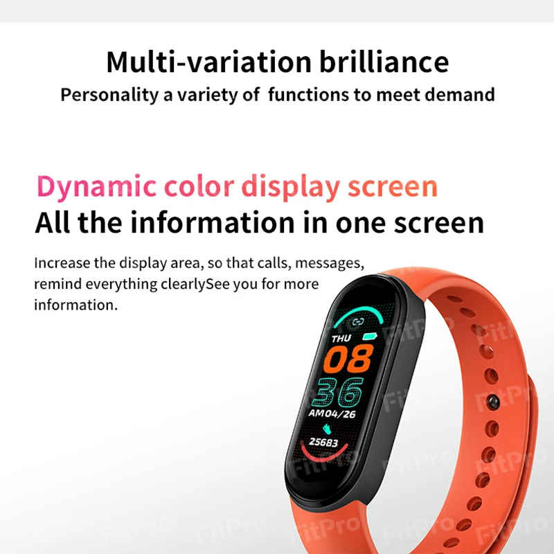 2022 Смарт-часы M6 для мужчин и женщин с пульсометром Bluetooth спортивные