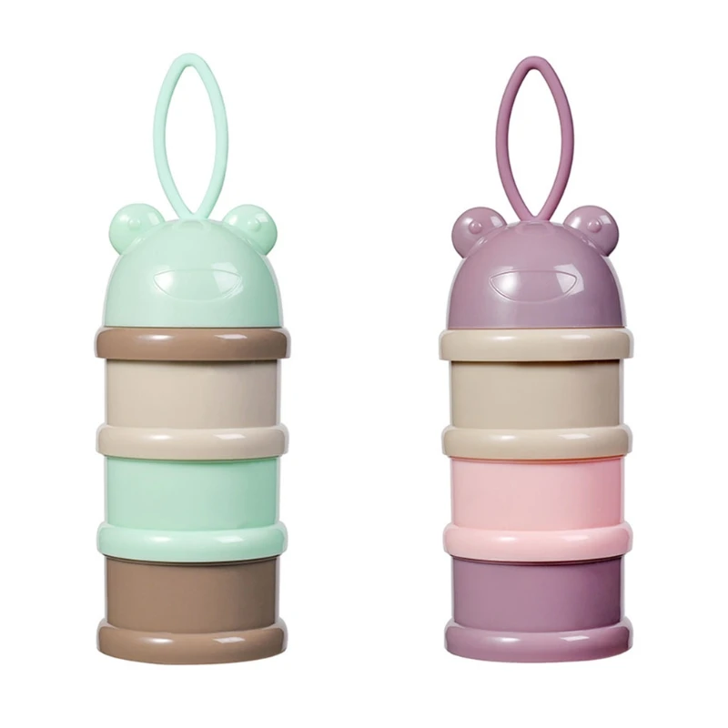 

3 Layers Baby Formula Stackable Milk Powder Dispenser Airtight Food Storage Containers for Baby Feeding Outdoor BPA Free