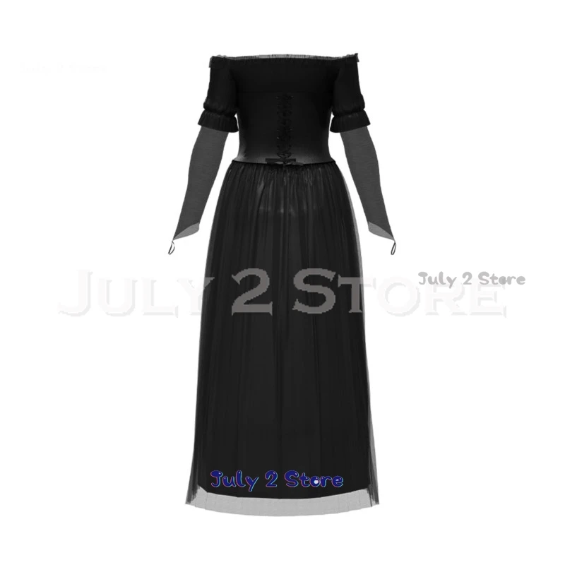 Женский костюм для косплея Тим деллорес черное платье женщин готические наряды