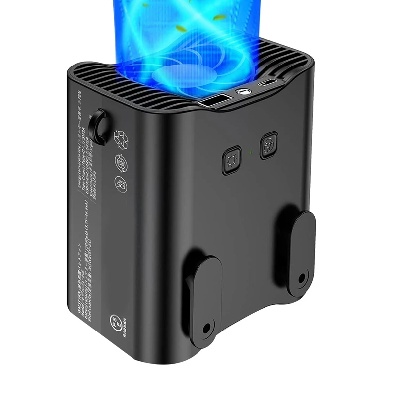 

Portable Waist Clip Fan/Necklace Fan 12000MAH Over 24H Long Working Time,Strong Airflow,Cooling Fan Hand Free Fan