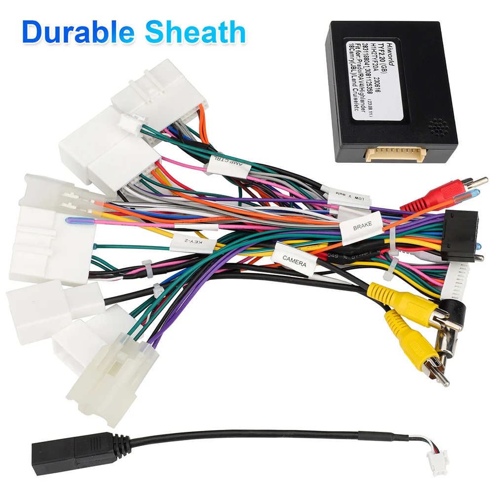 

16pin Car Stereo Radio Power Harness Cable Wire Adapter With Canbus Compatible For Android GPS Navigation Cable