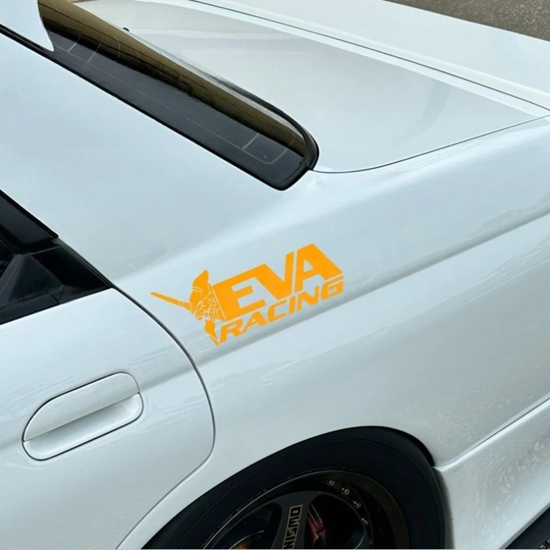 

EVANGELION EVA RACING автомобильные наклейки модные аниме наклейки заднее лобовое стекло багажник светоотражающие наклейки наклейка украшения аксессуары