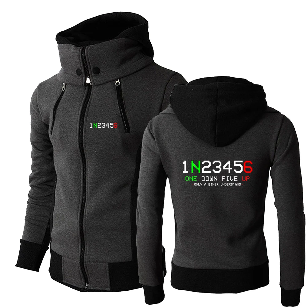 

2022 1n23456 Motorcycle Men Spring Autumn Fashionable Sweatshirts Windproof Jackets Double Zip Fashion Sport Clothing