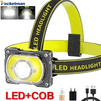 usb charging ledcob headlamp internal power four speed charging headlight with usb cable
