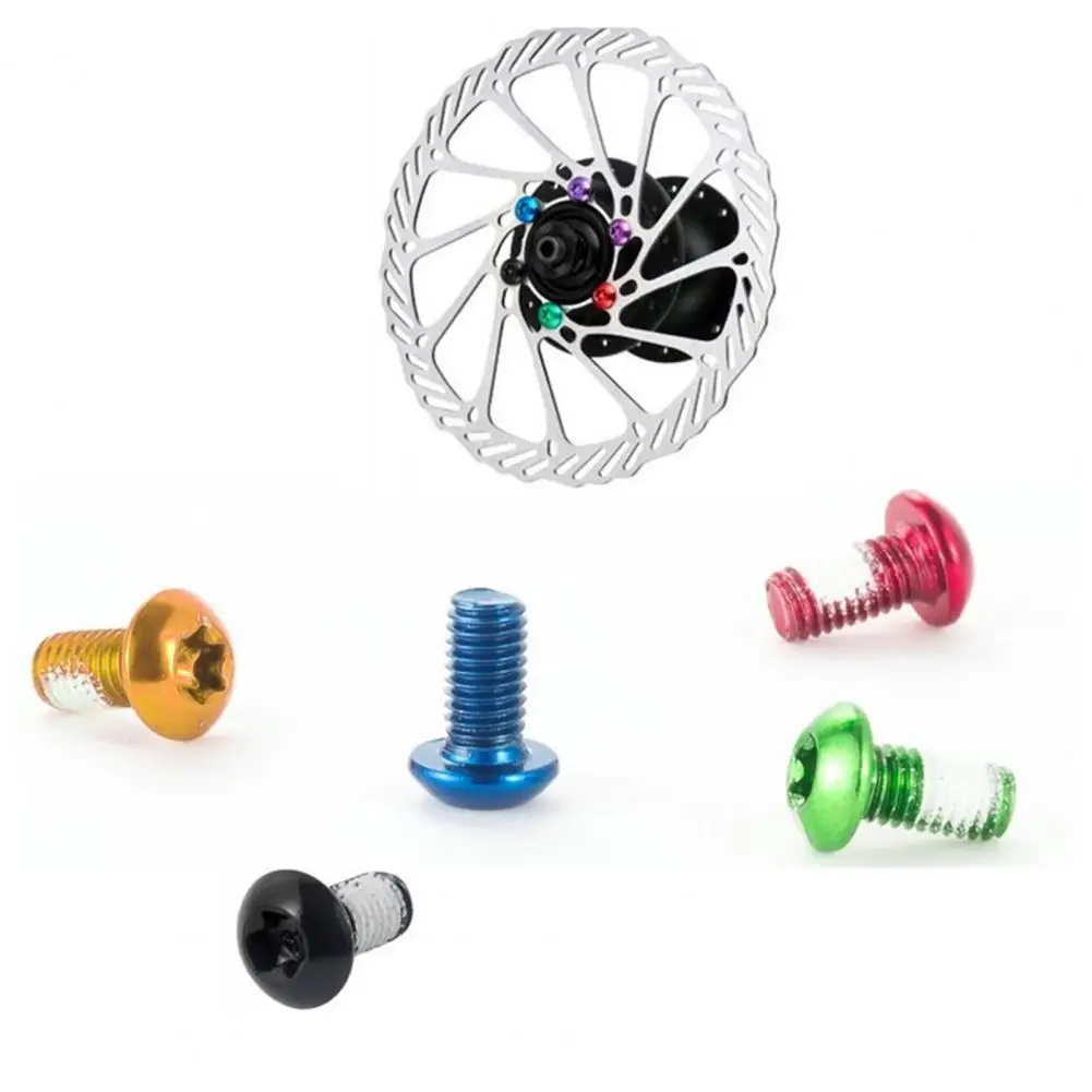

12 Pack Chainring Bolts Bright Colors Fade-Free Disc Bolts Bicycle Parts Bicycle Crank Mounting Bolt Kits for Bicycles MTB
