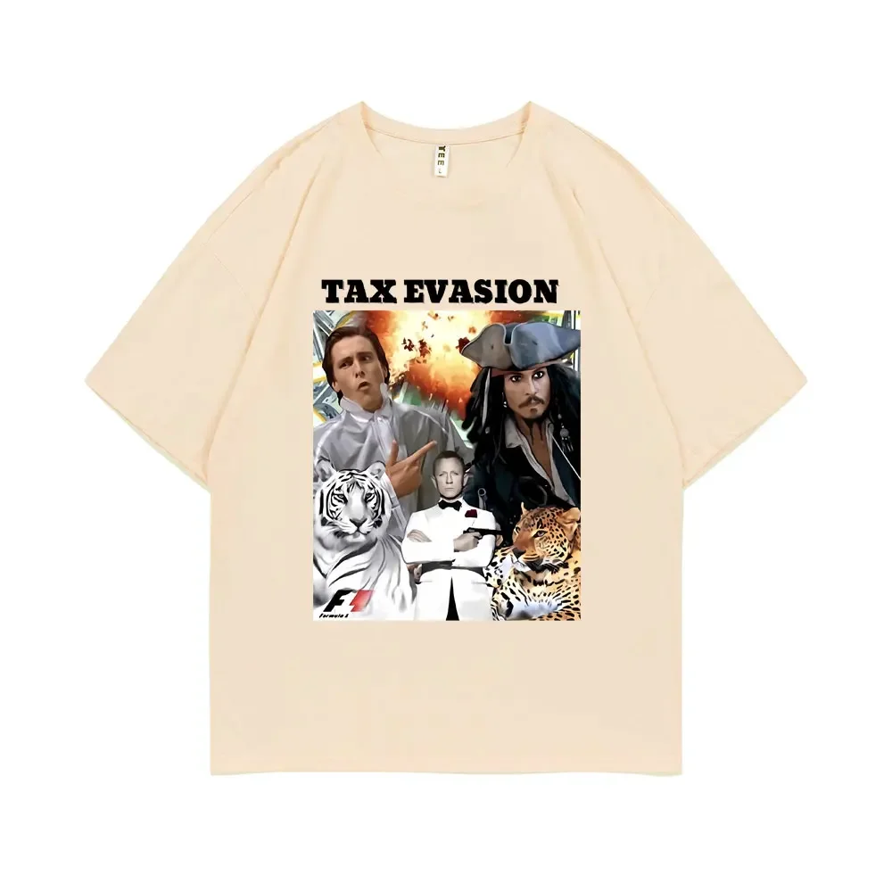 Футболка мужская оверсайз с коротким рукавом Повседневный хлопковый смешной