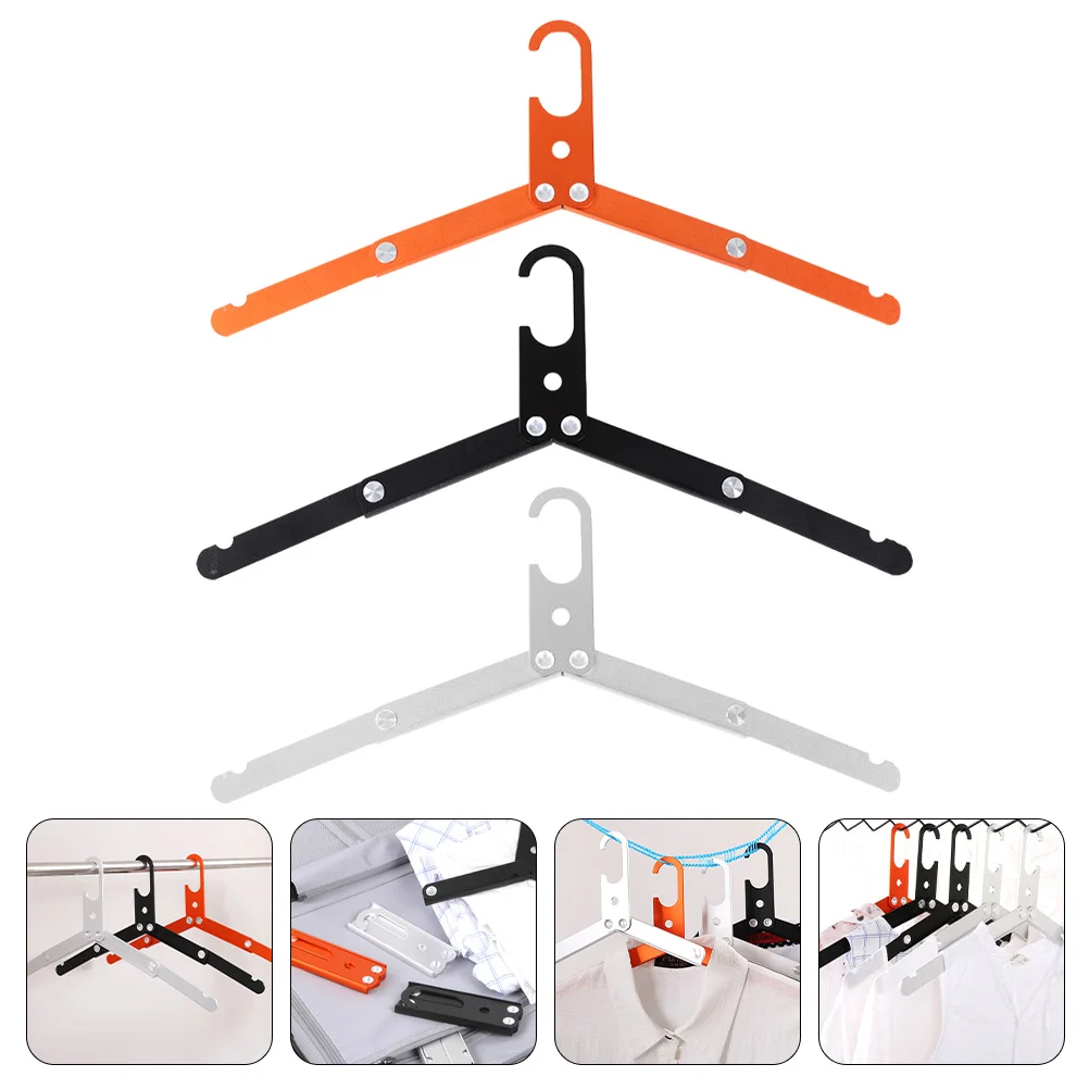 

Hangers Folding Pants Clothes Hanging Short Neck Metal Travel Coat Trousers Portable Closet Organizer Skirt