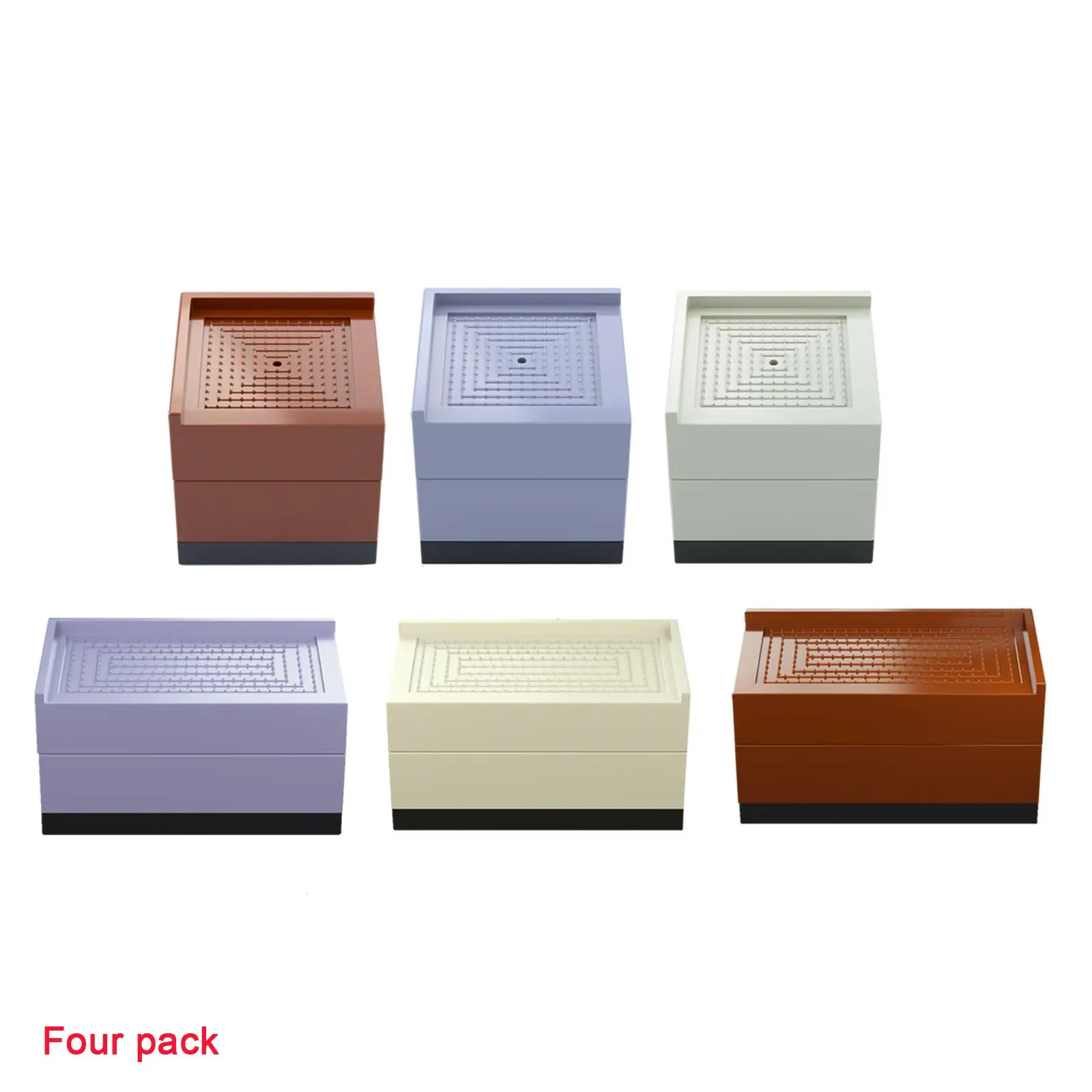 

4x Heavy Duty Bed Chair Risers Feet Leg Lift Furniture Extra Raisers Stand