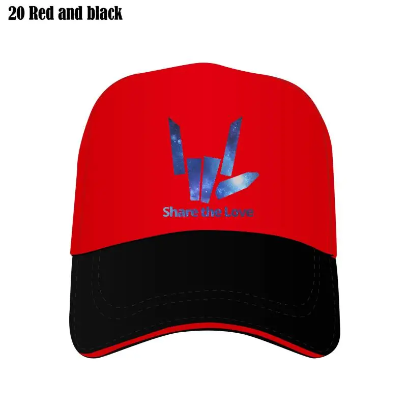 

Share The Love Blue Full Logo Bill Hats Men Custom Hat