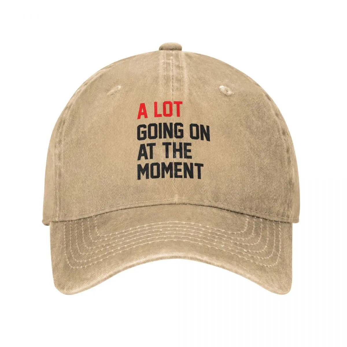 

Vintage A Lot Going On At The Moment Baseball Caps Unisex Distressed Washed Sun Cap Outdoor Running Golf Hats Cap
